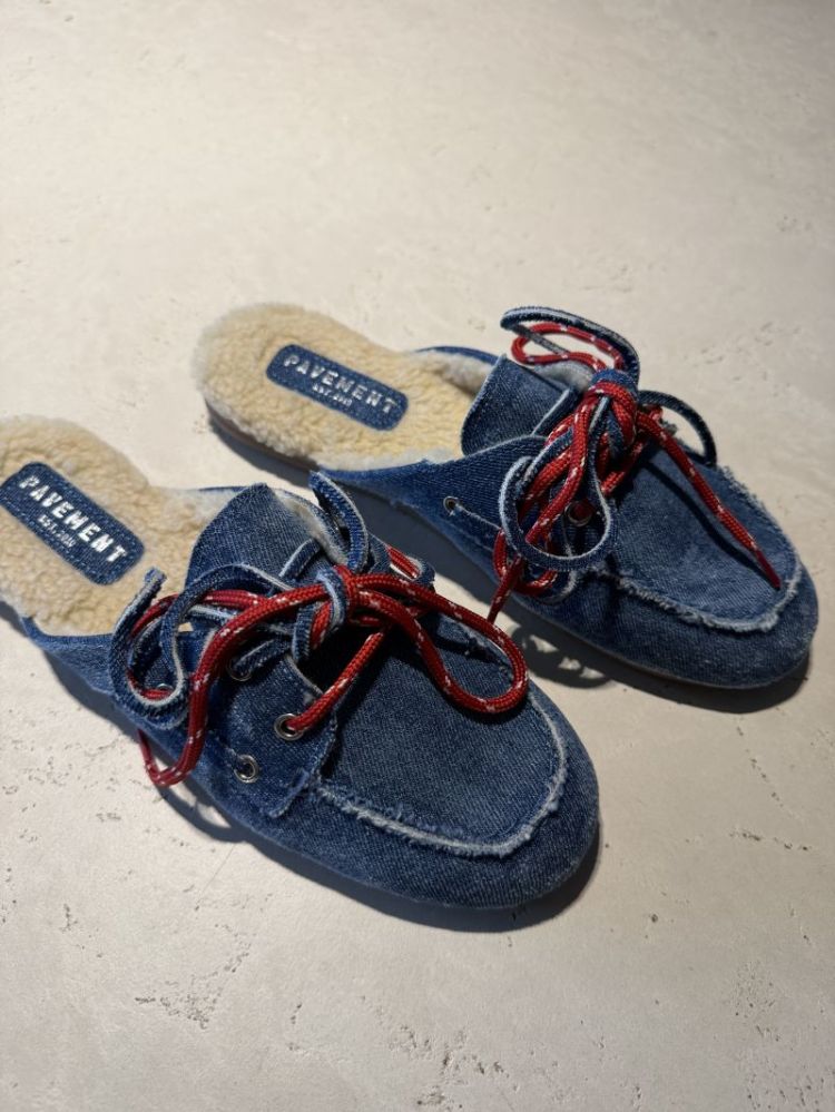 payasma lace fur denim