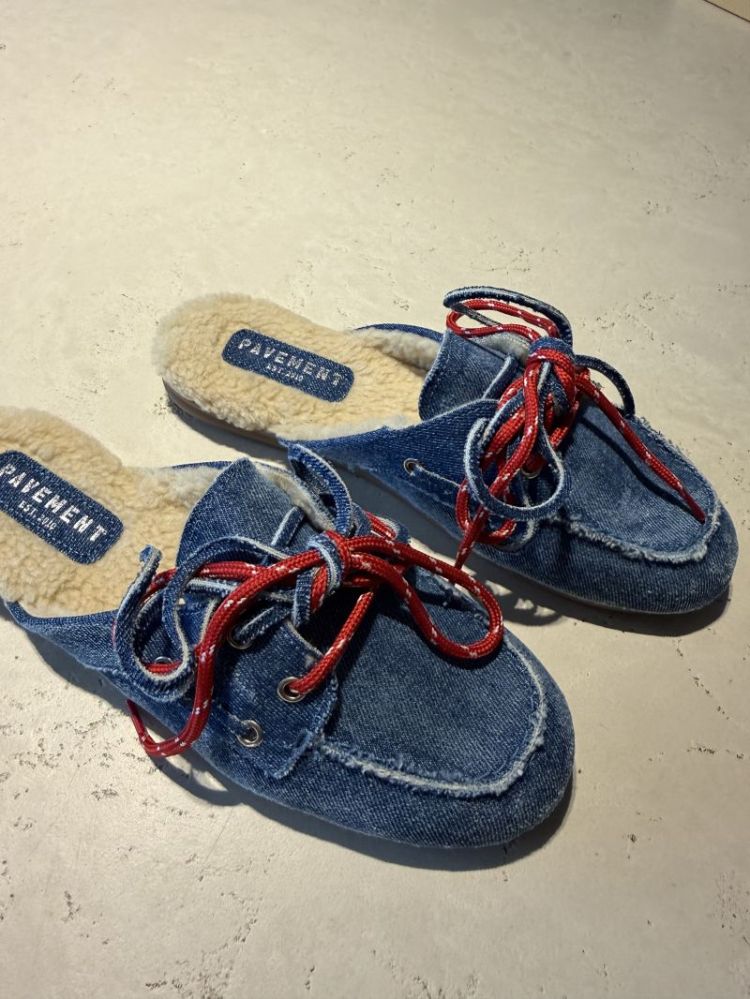 payasma lace fur denim