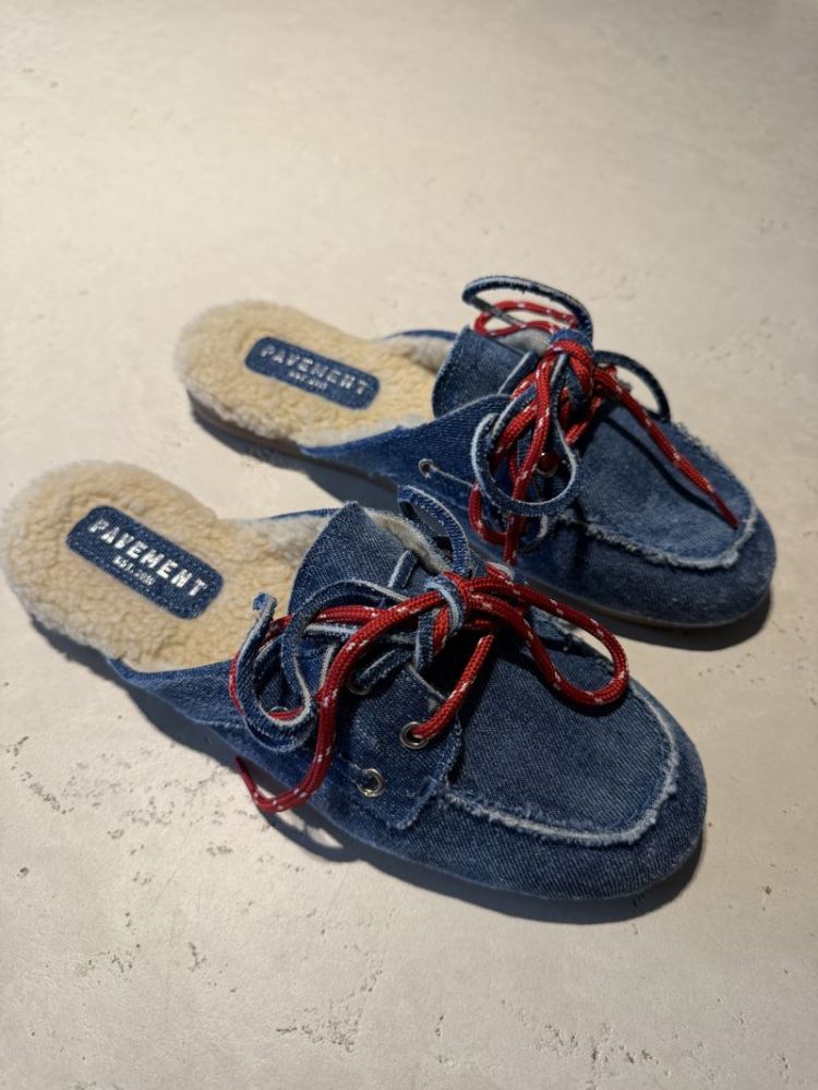 payasma lace fur denim