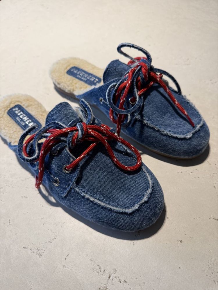 payasma lace fur denim