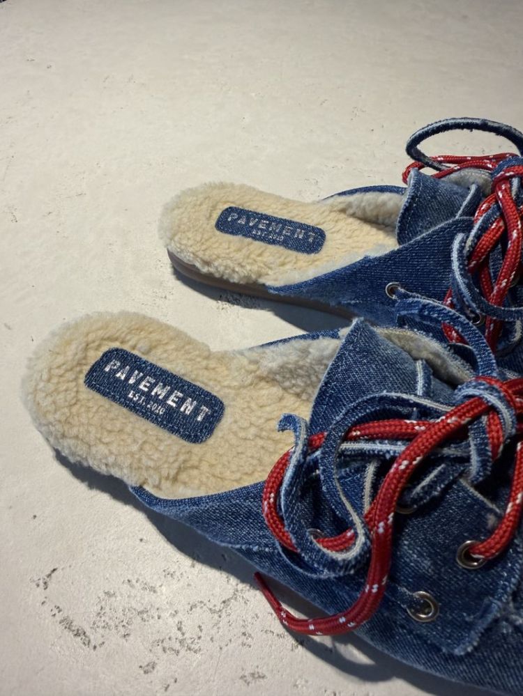 payasma lace fur denim