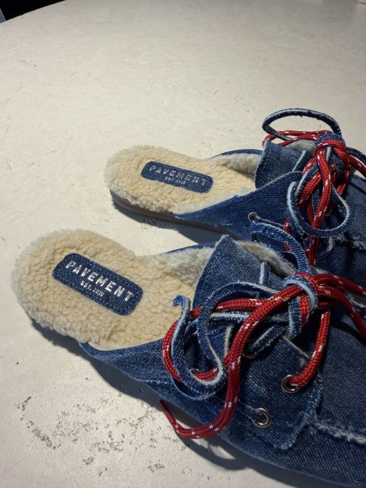 payasma lace fur denim