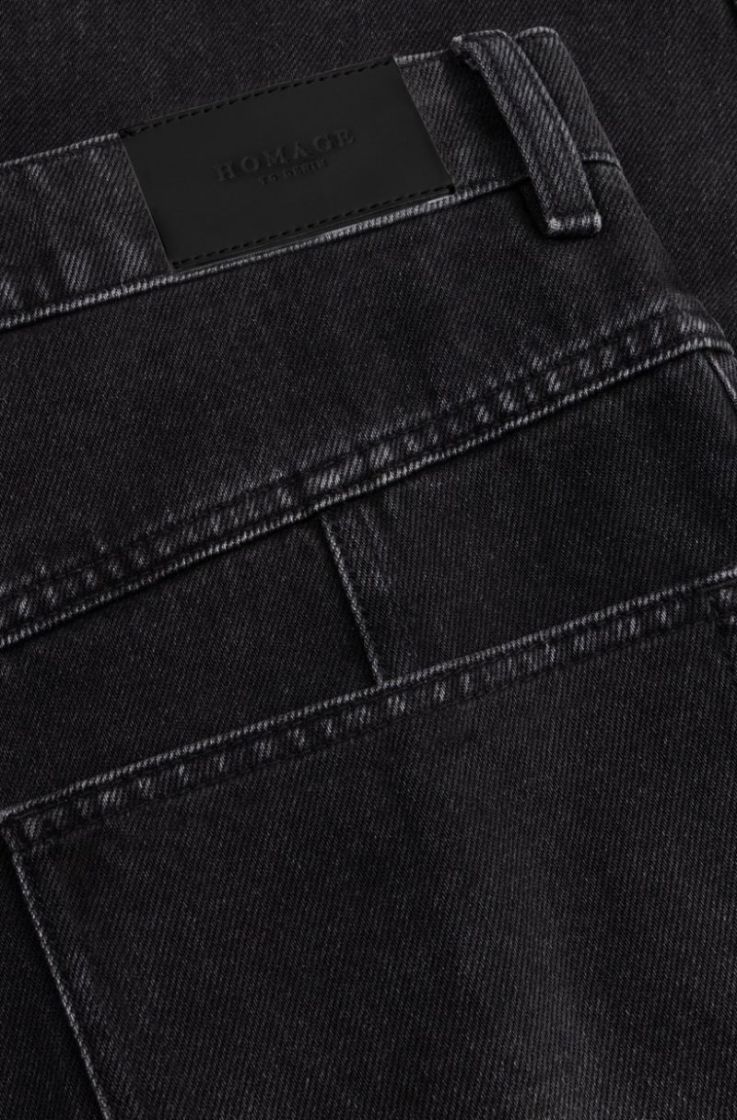 Jules wide balloon jeans Black washed