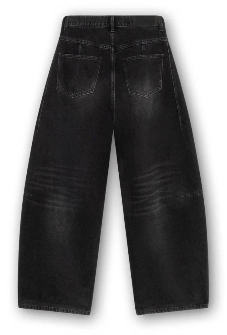 Jules wide balloon jeans  Black washed