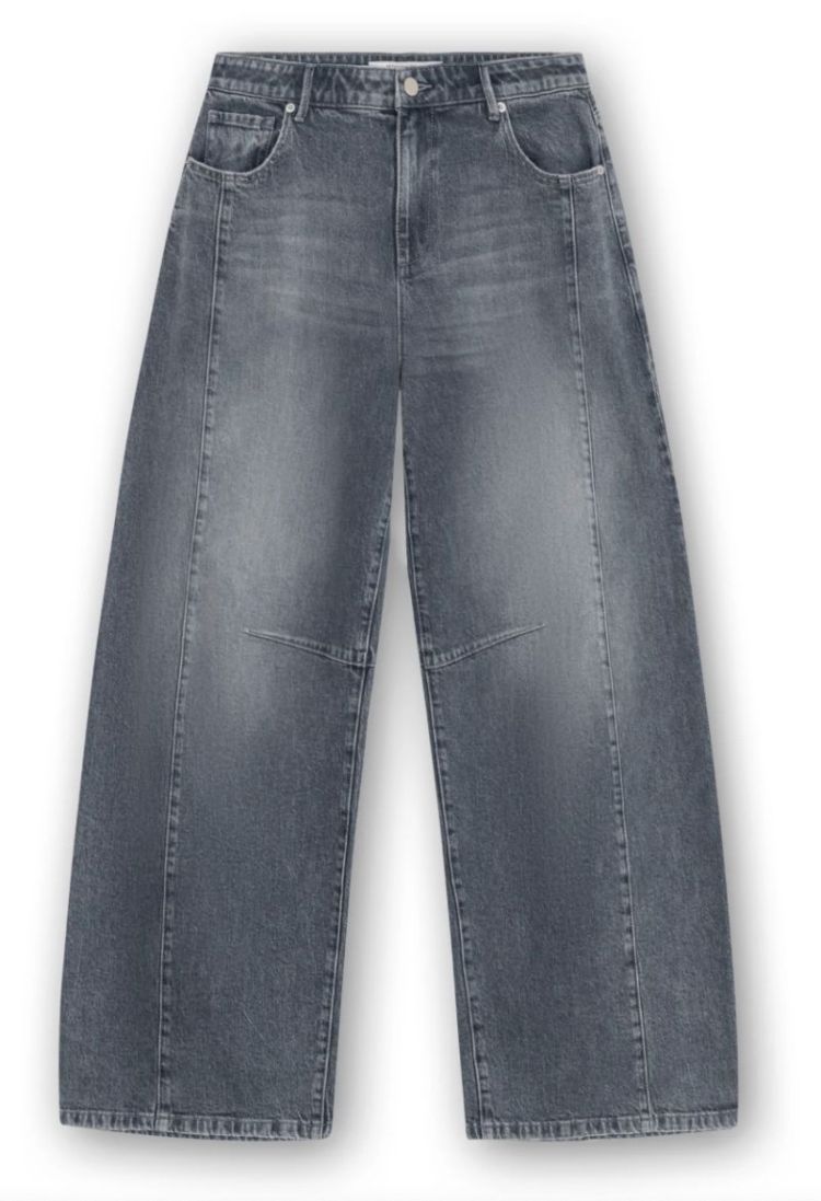 Bowie exra wide barrel jeans Greyish blue
