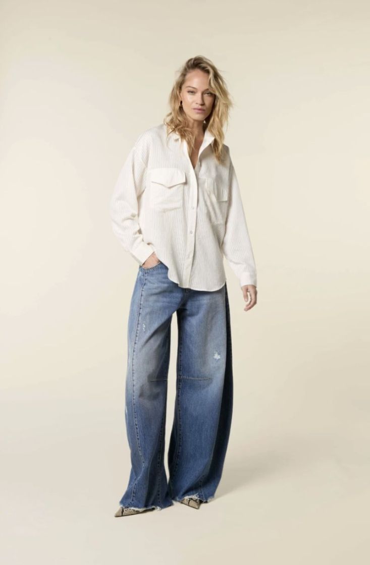 Bowie extra wide barrel jeans Authentic washe