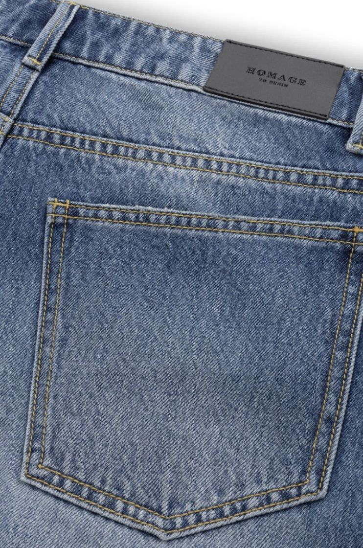 Bowie extra wide barrel jeans Authentic washe