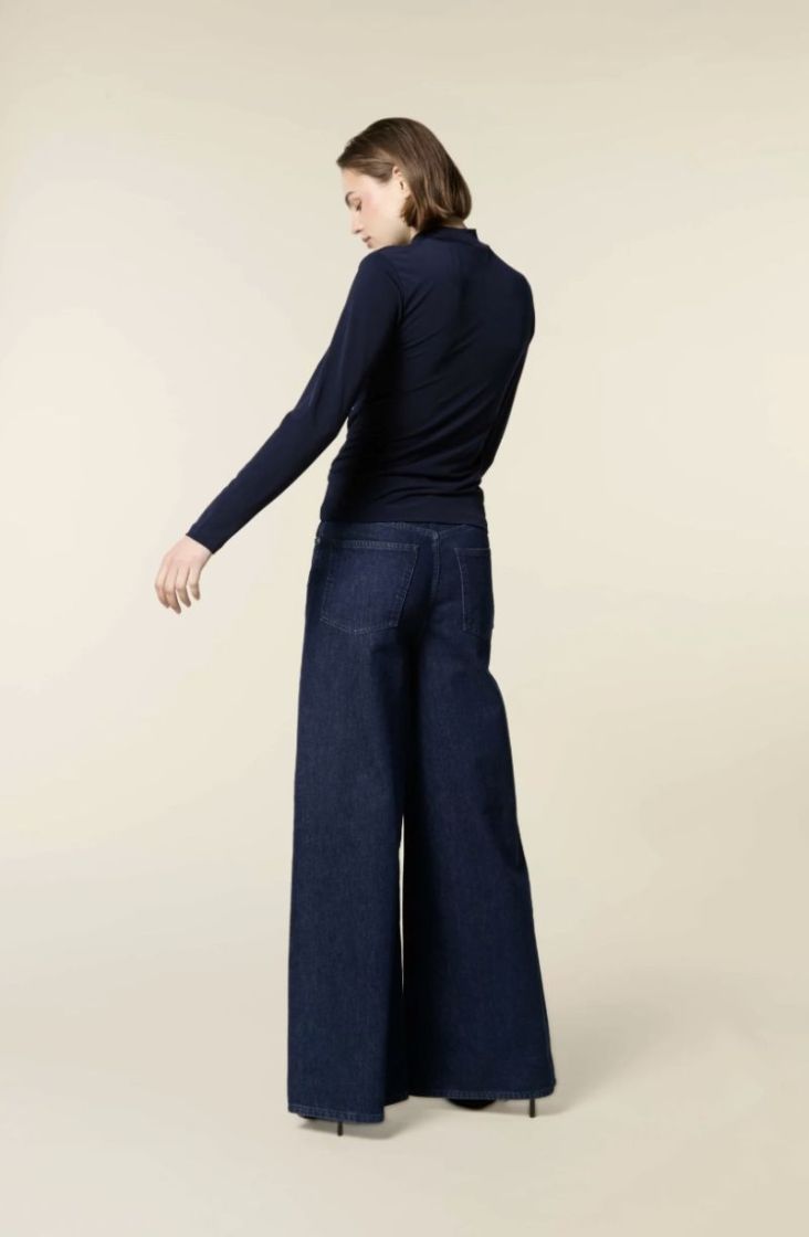Rosie extra wide jeans Rinsed blue