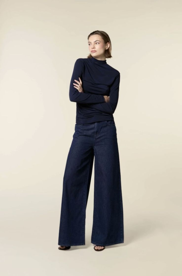 Rosie extra wide jeans Rinsed blue