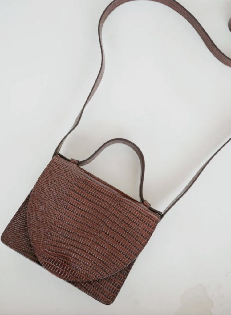 Micro briefcase Amarone Lizard