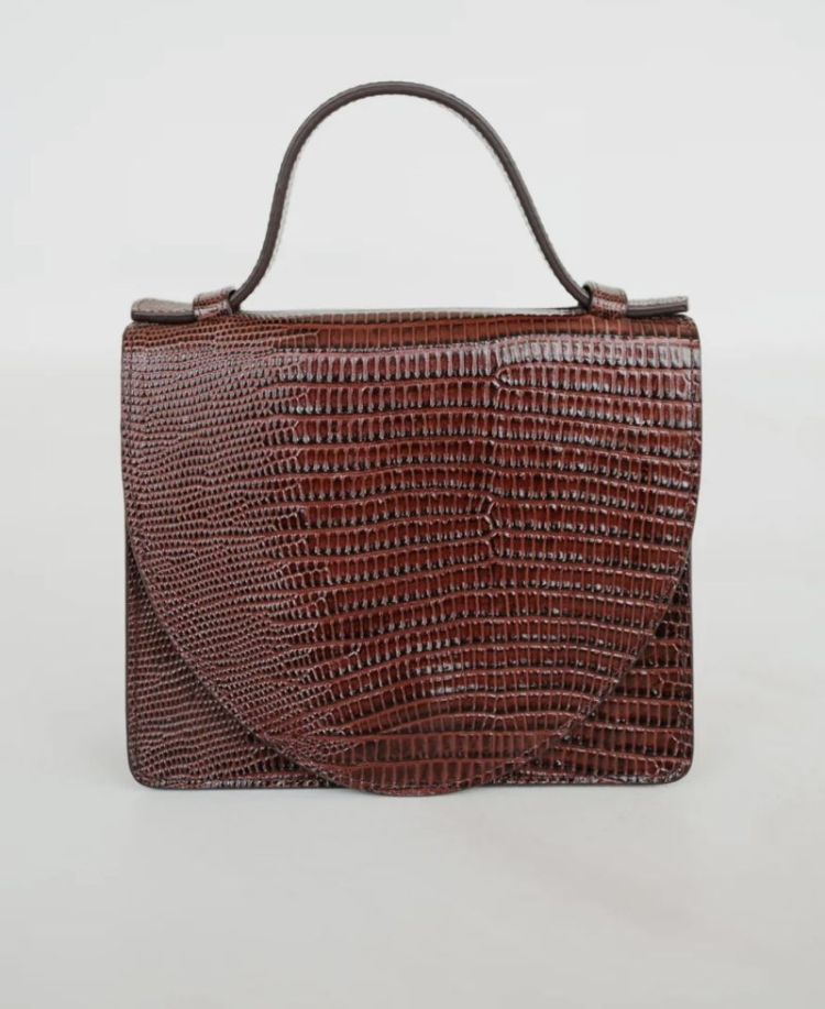 Micro briefcase Amarone Lizard