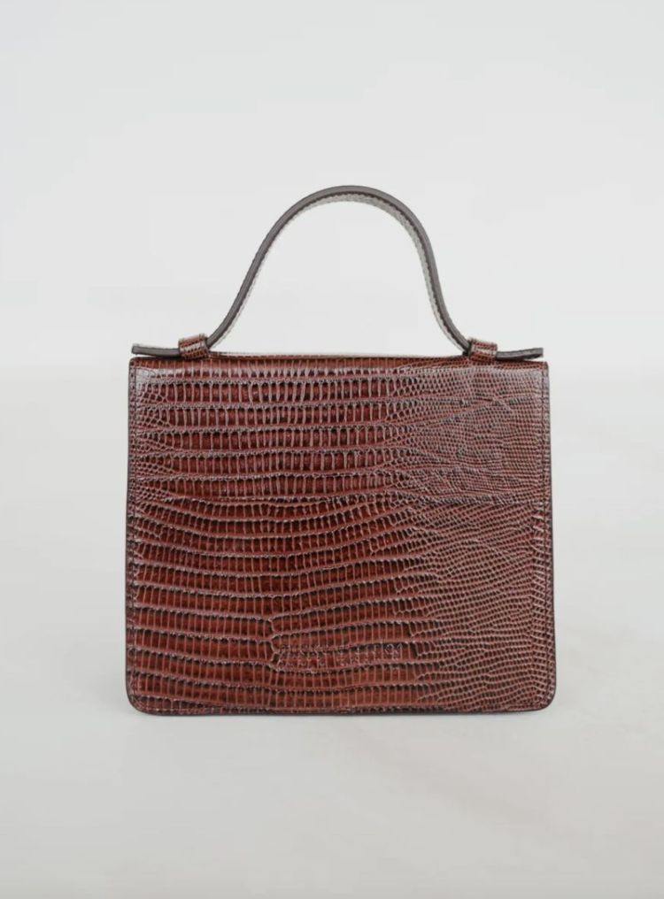 Micro briefcase Amarone Lizard