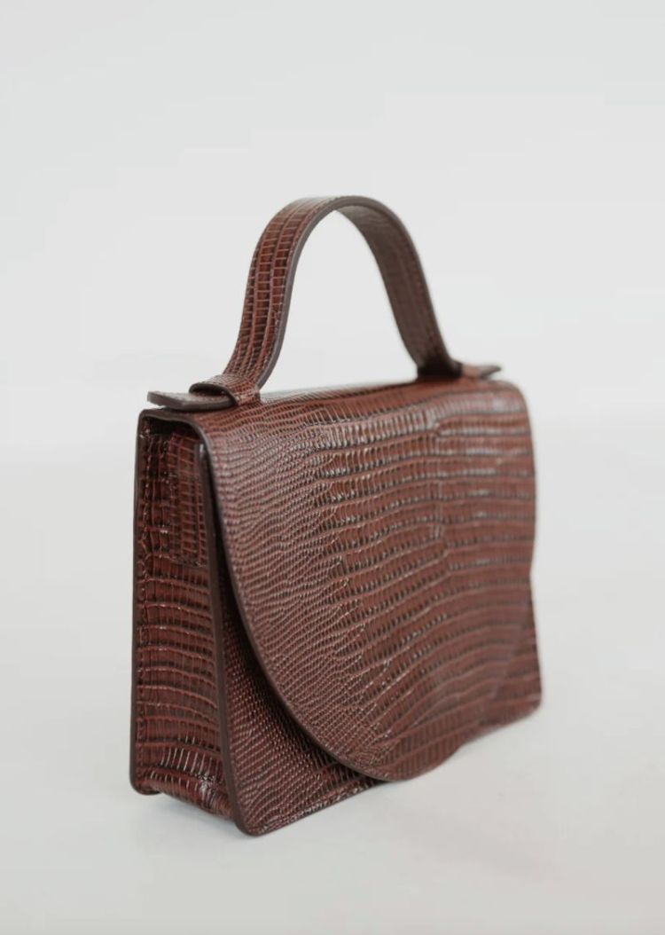 Micro briefcase Amarone Lizard