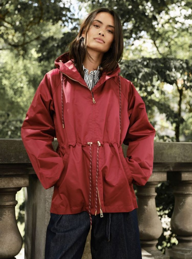 Bonbeur midi rainjacket  Burgundy