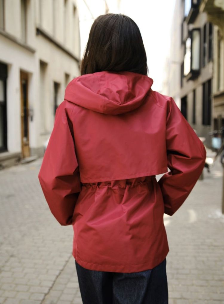 Bonbeur midi rainjacket  Burgundy