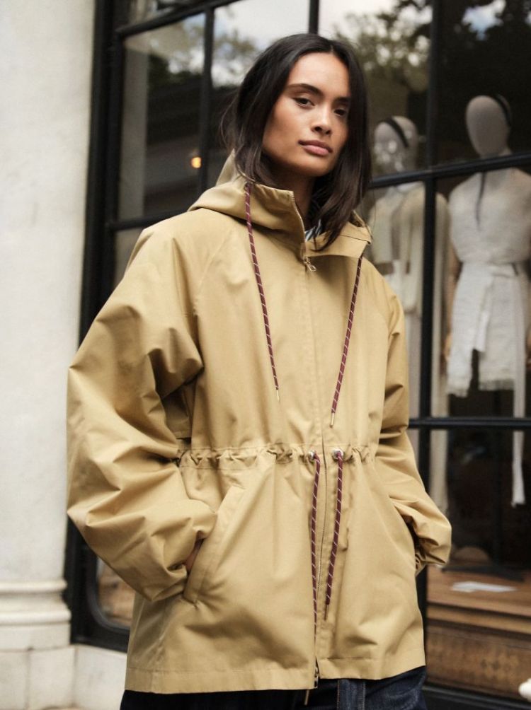Bonbeur midi rainjacket  Camel