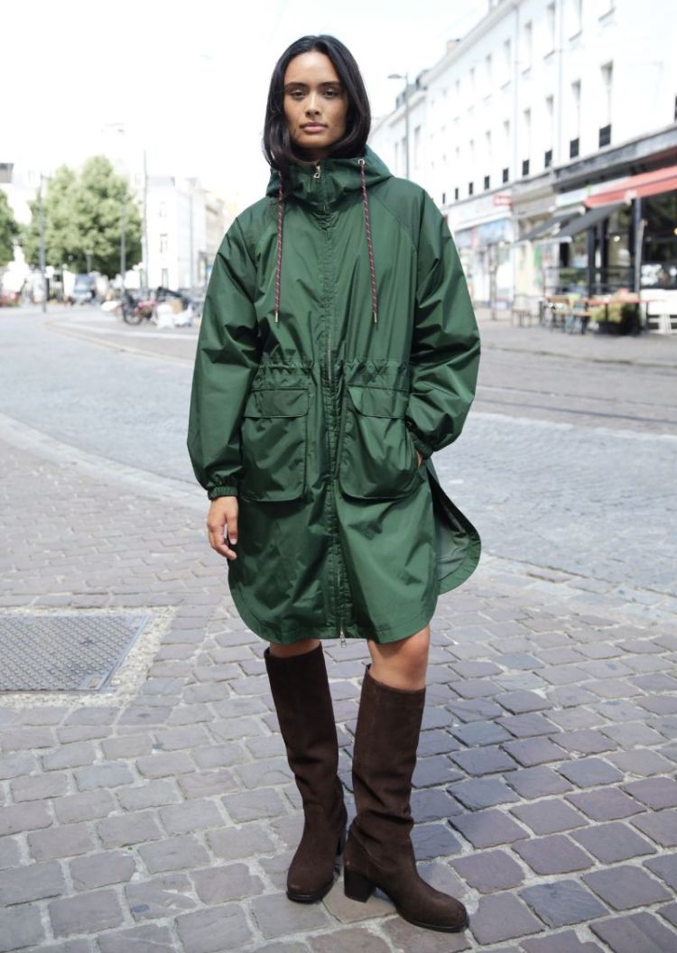Bonbeur long rainjacket  Forest Green 