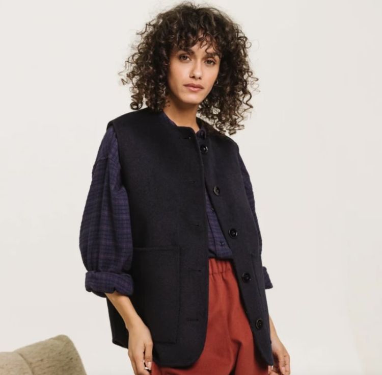 Antonia Check Bleu