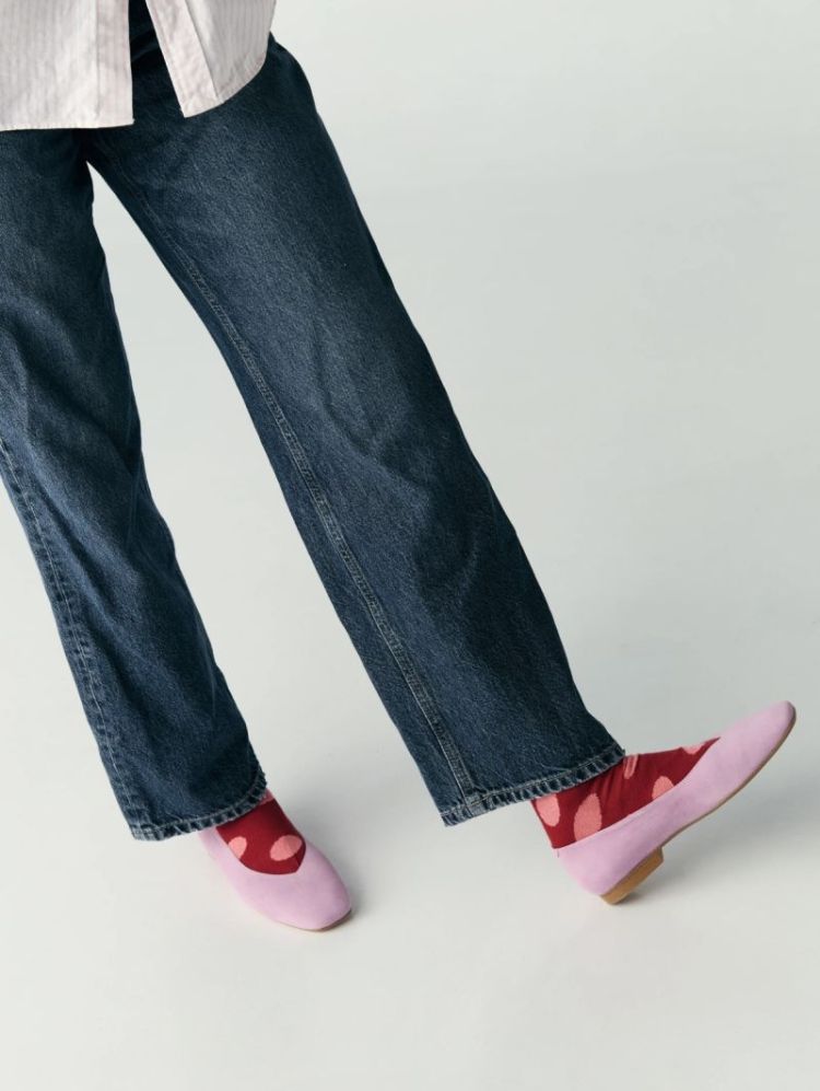 Socks dots Red & pink