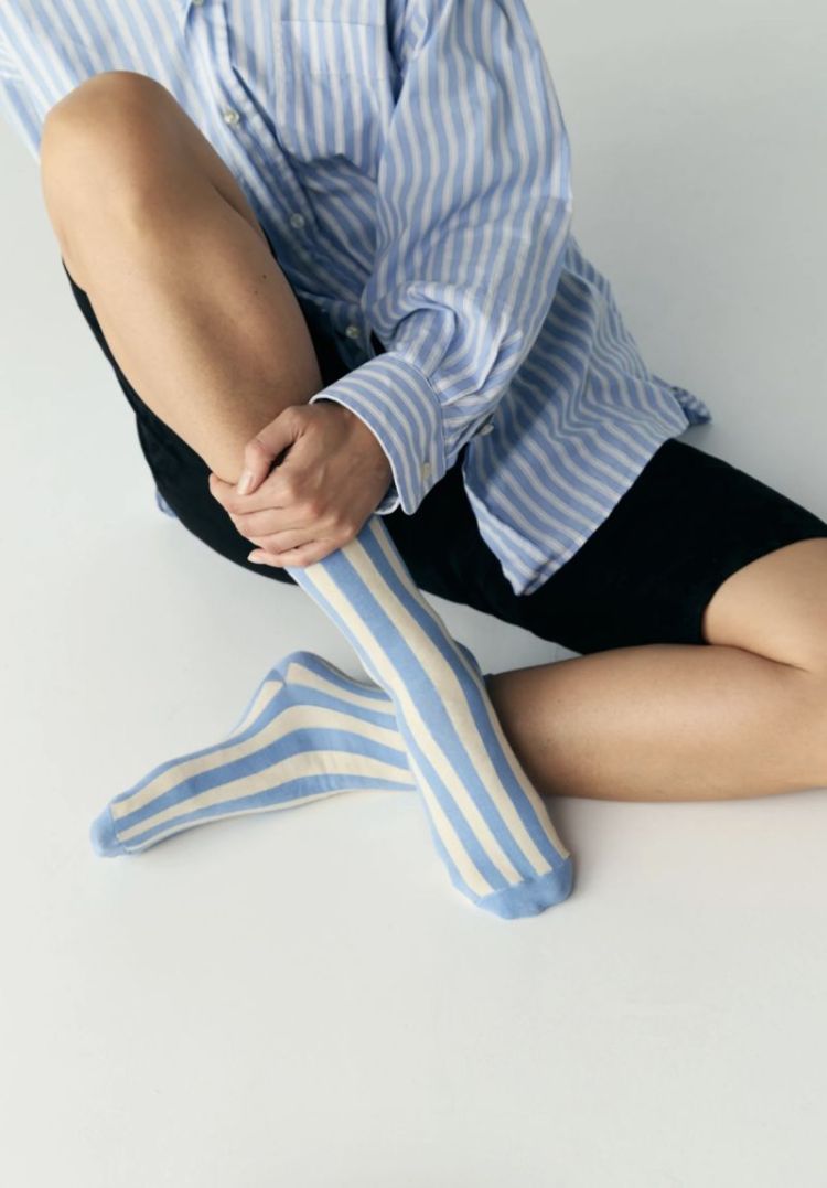 Socks stripes Blue