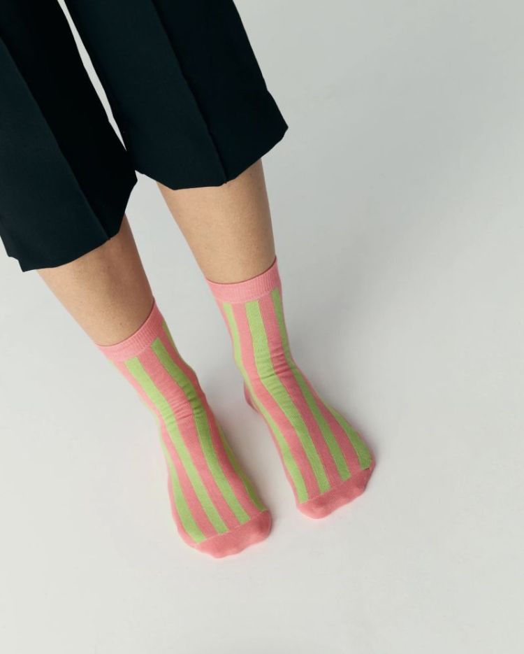 Socks stripes Watermelon