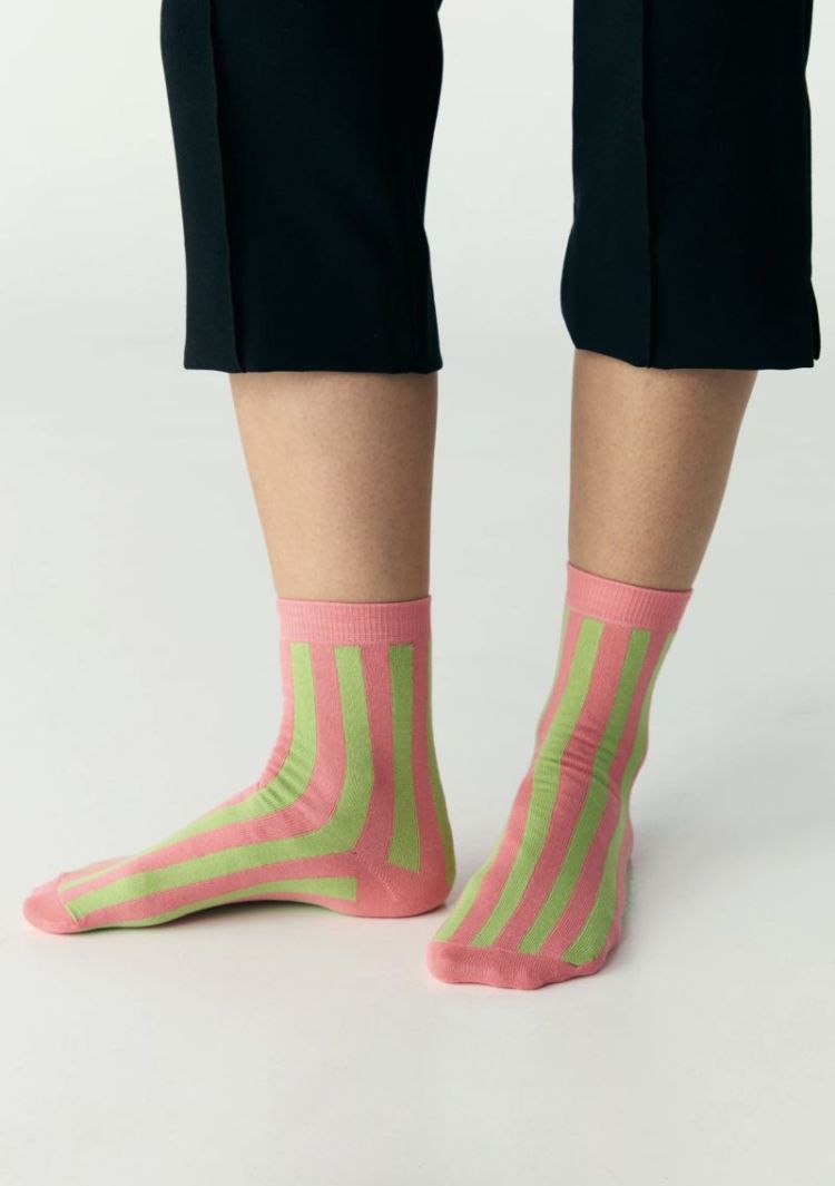 Socks stripes Watermelon