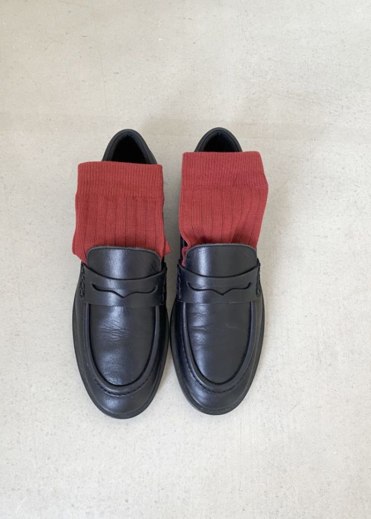 Socks canale Burgundy