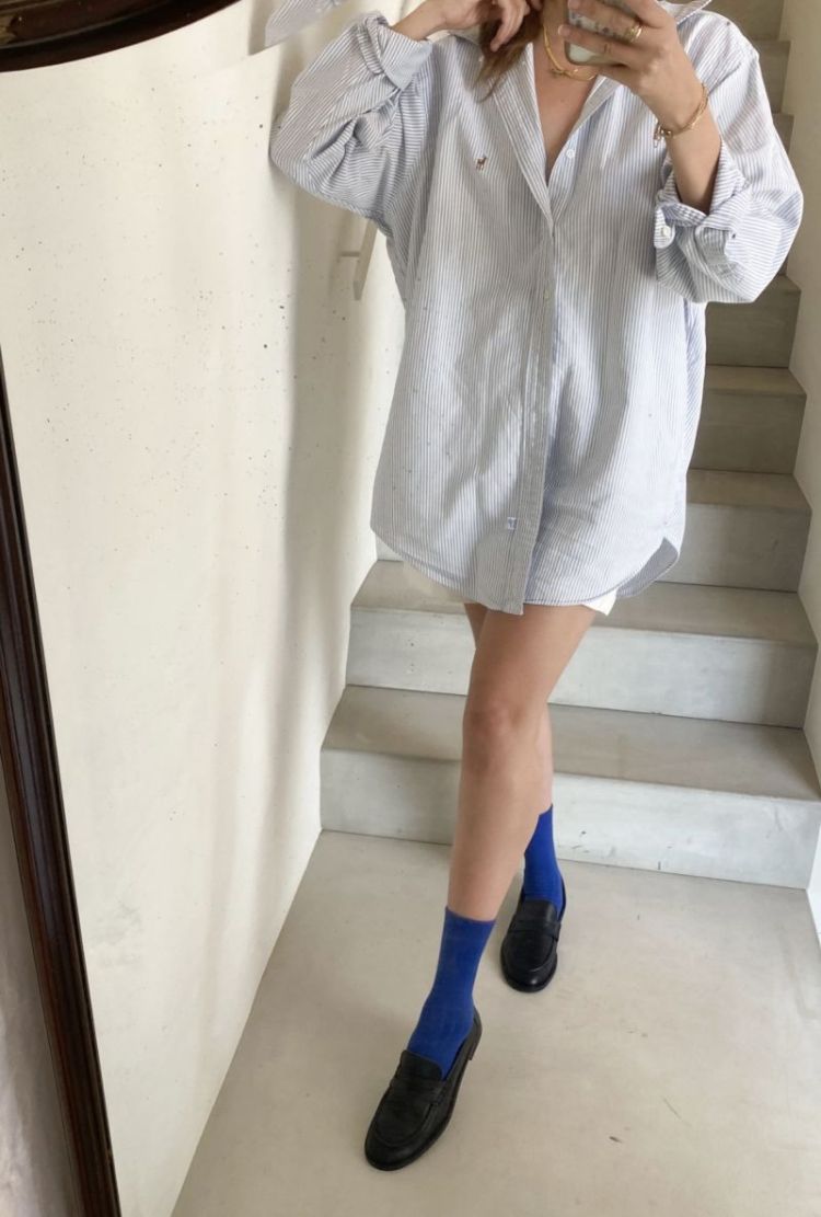 Socks canale Klein blue