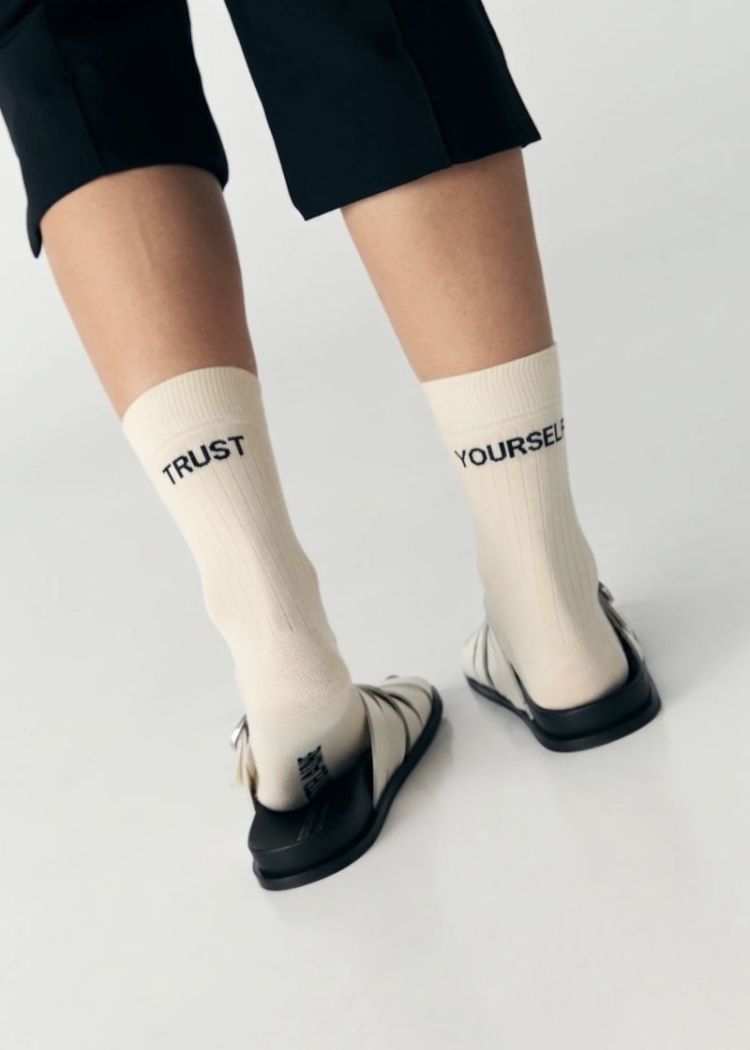 Socks Text Trust yourself